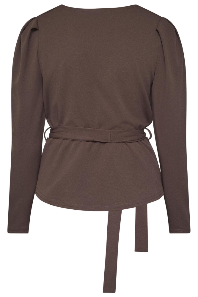 SisterS point bruine dames t-shirt | Achteraanzicht