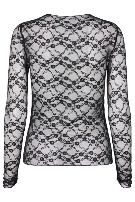 SisterS point zwarte dames t-shirt | Achteraanzicht