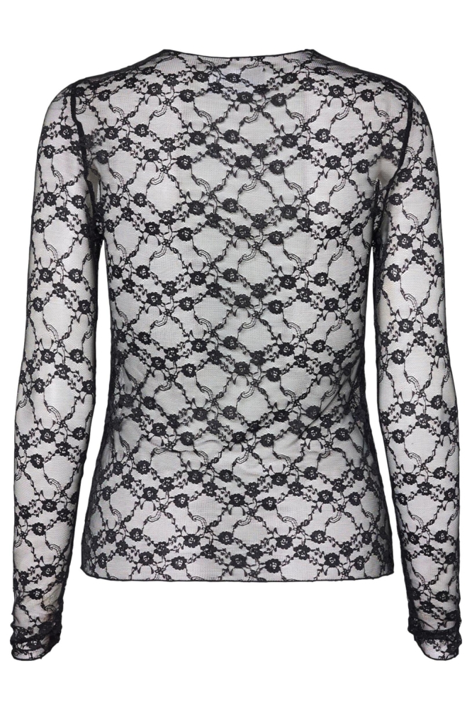 SisterS point zwarte dames t-shirt | Achteraanzicht