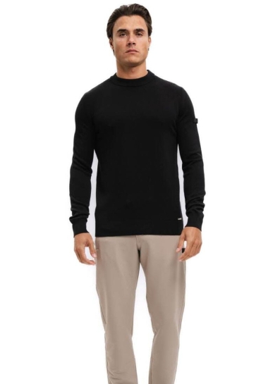 Malelions Trui KNITTED CREWNECK MM3 AW25 05 BLACK