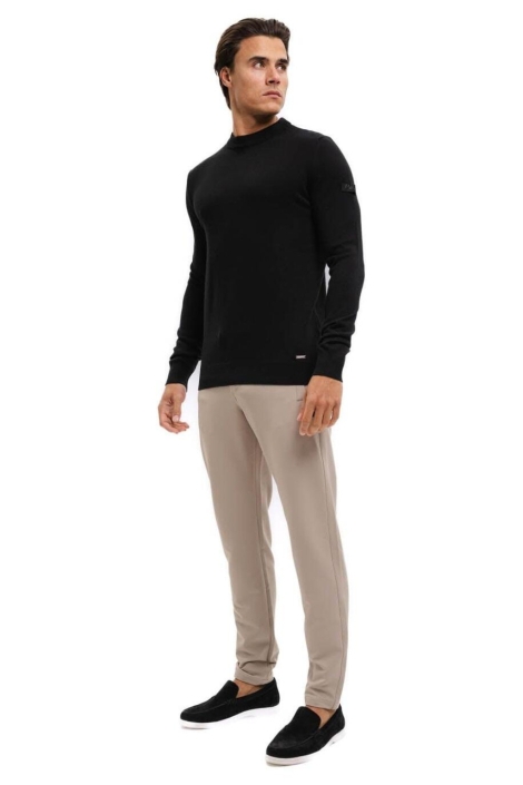 Malelions zwarte heren trui | Model zijaanzicht