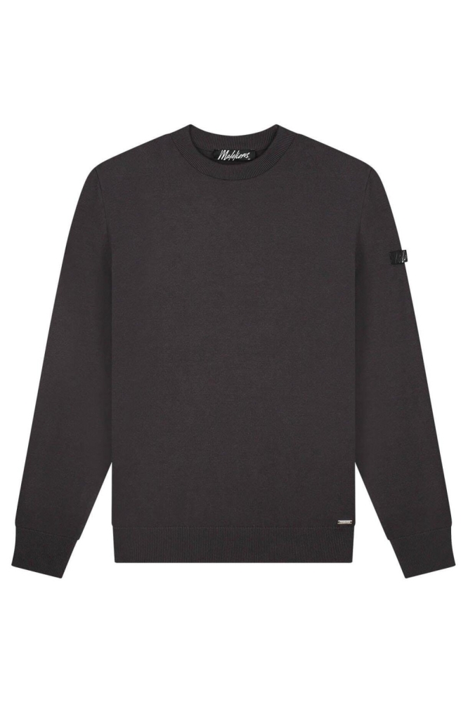 Malelions bruine heren trui | Vooraanzicht