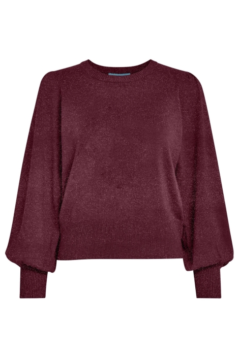 Minus bordeaux dames trui | Vooraanzicht