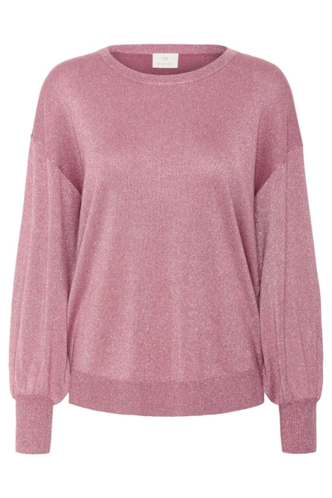 Kaffe roze dames trui | Vooraanzicht
