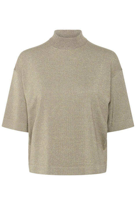 Kaffe groene dames trui | Vooraanzicht