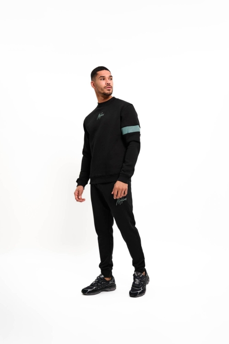 Malelions zwarte heren sweater | Model