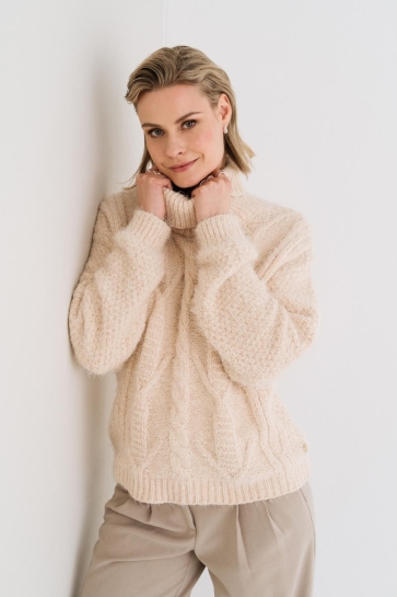 Maicazz Trui RESAH PULLOVER WI25 70 214 SAND