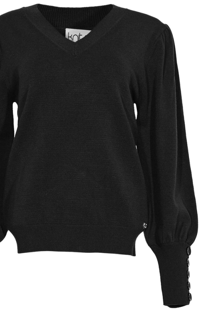 Maicazz zwarte dames trui | Close up