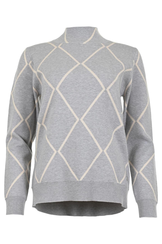 Maicazz grijze dames trui | Vooraanzicht