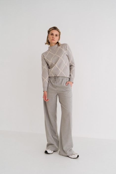 Maicazz grijze dames trui | Model