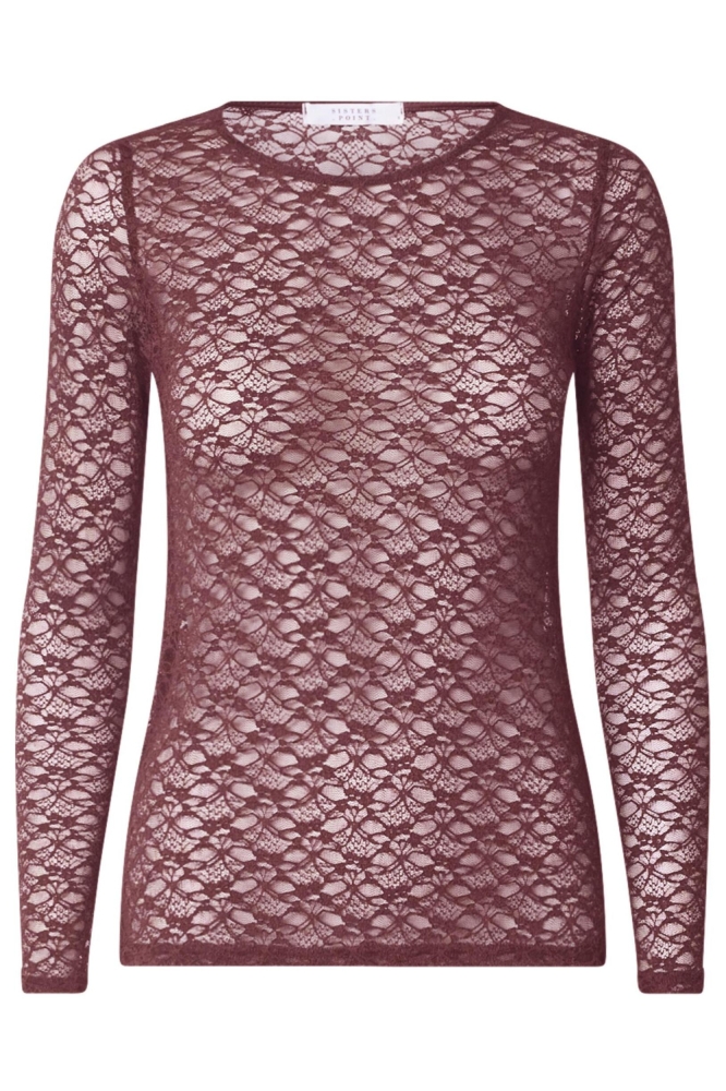SisterS point bordeaux dames t-shirt | Vooraanzicht