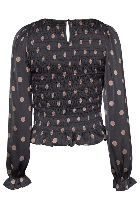 SisterS point zwarte dames blouse | Achteraanzicht