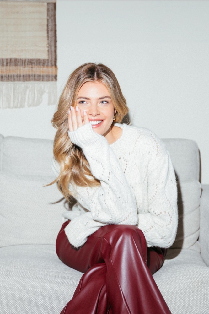 C&S The Label beige dames trui | Sfeerbeeld, In situatie