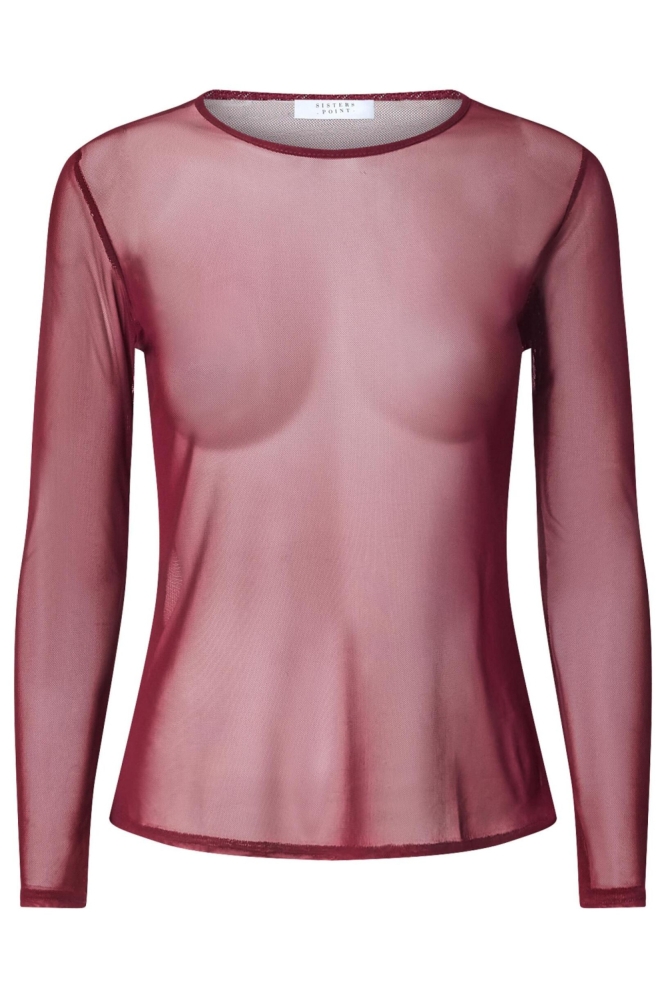 SisterS point bordeaux dames t-shirt | Vooraanzicht