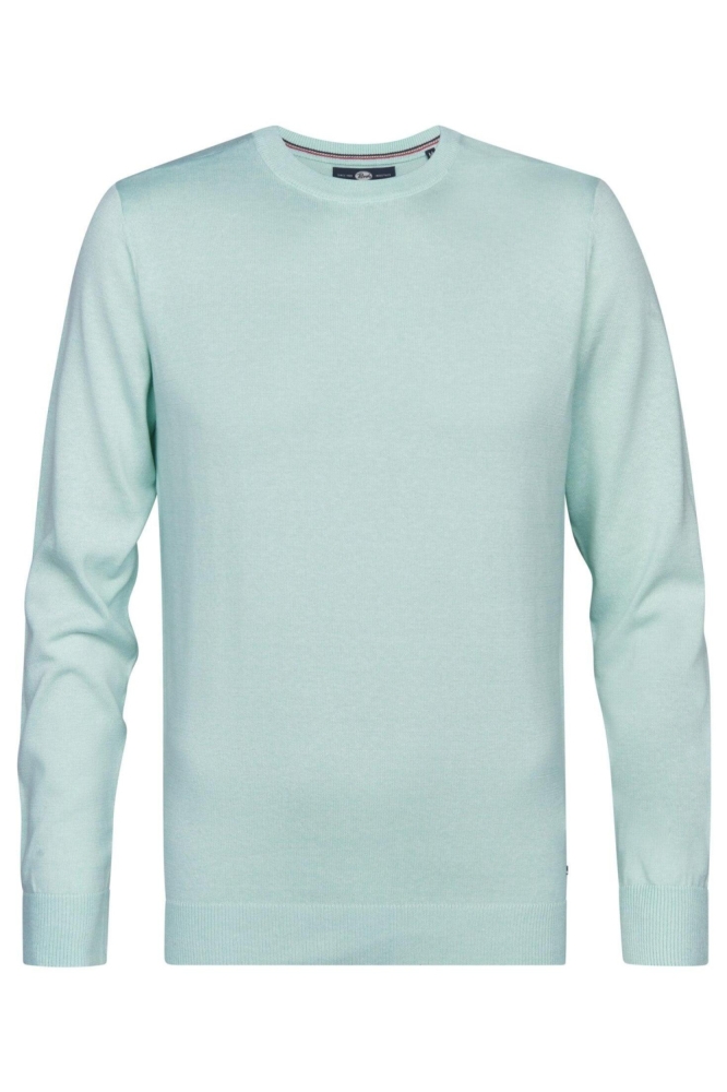 Petrol Industries groene heren trui | Vooraanzicht