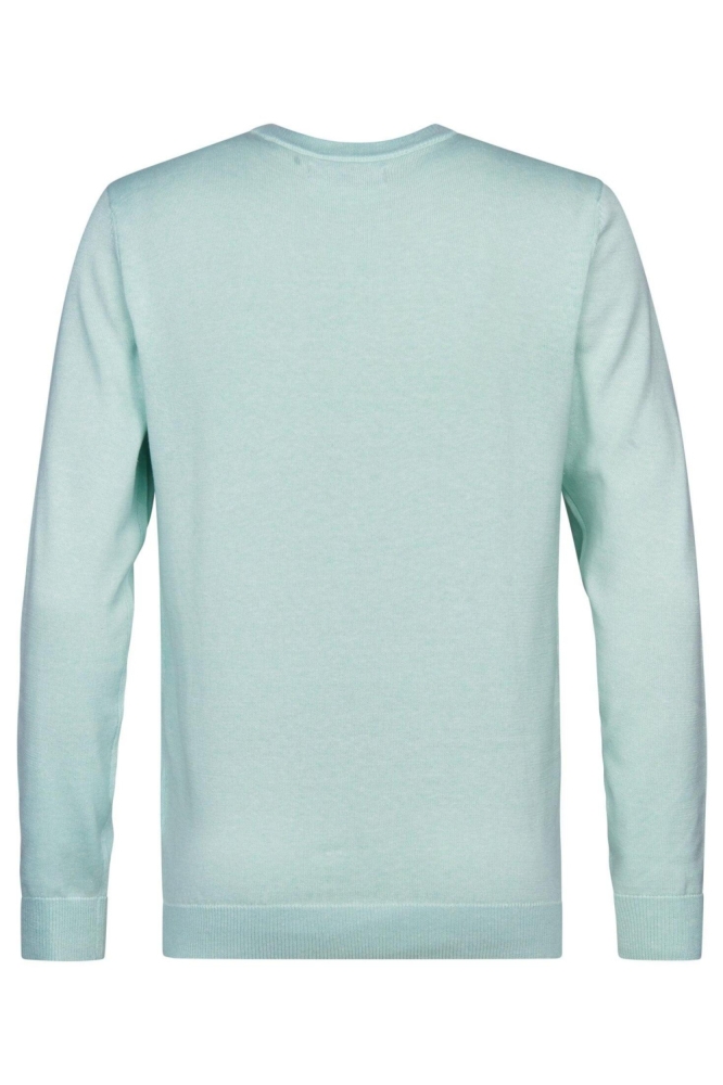 Petrol Industries groene heren trui | Achteraanzicht