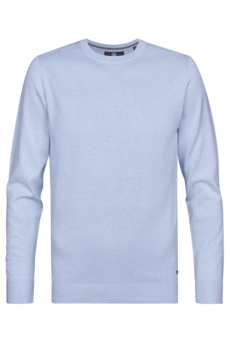 Petrol Industries blauwe heren trui | Vooraanzicht