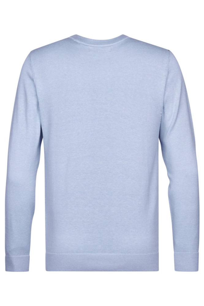 Petrol Industries blauwe heren trui | Achteraanzicht