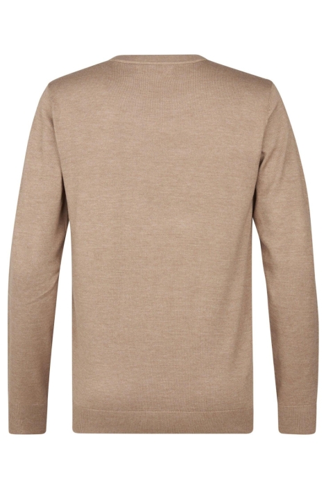 Petrol Industries camel heren trui | Achteraanzicht