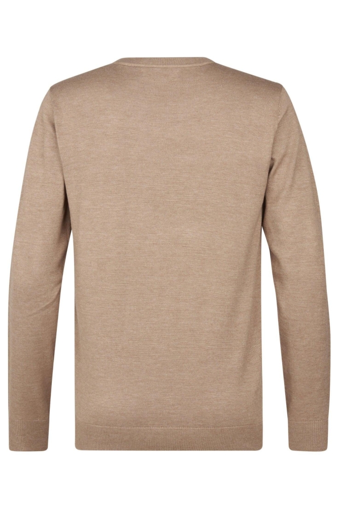 Petrol Industries camel heren trui | Achteraanzicht