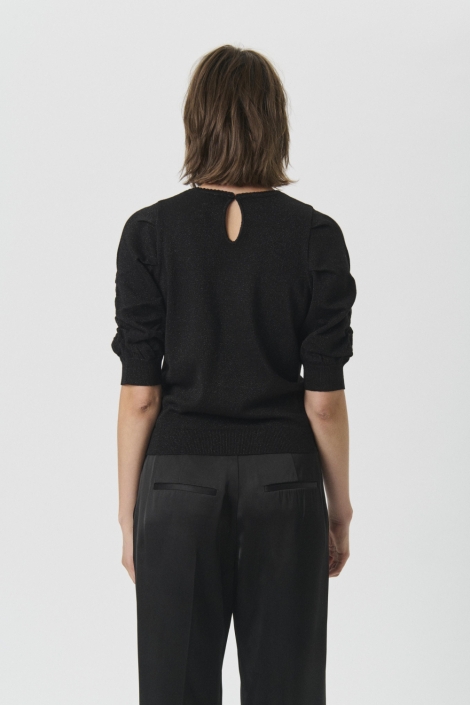 Part Two zwarte dames trui | Model achteraanzicht