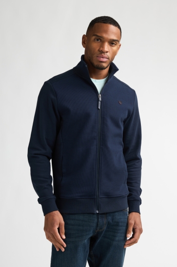 Petrol Industries men sweater collar zip Blauw