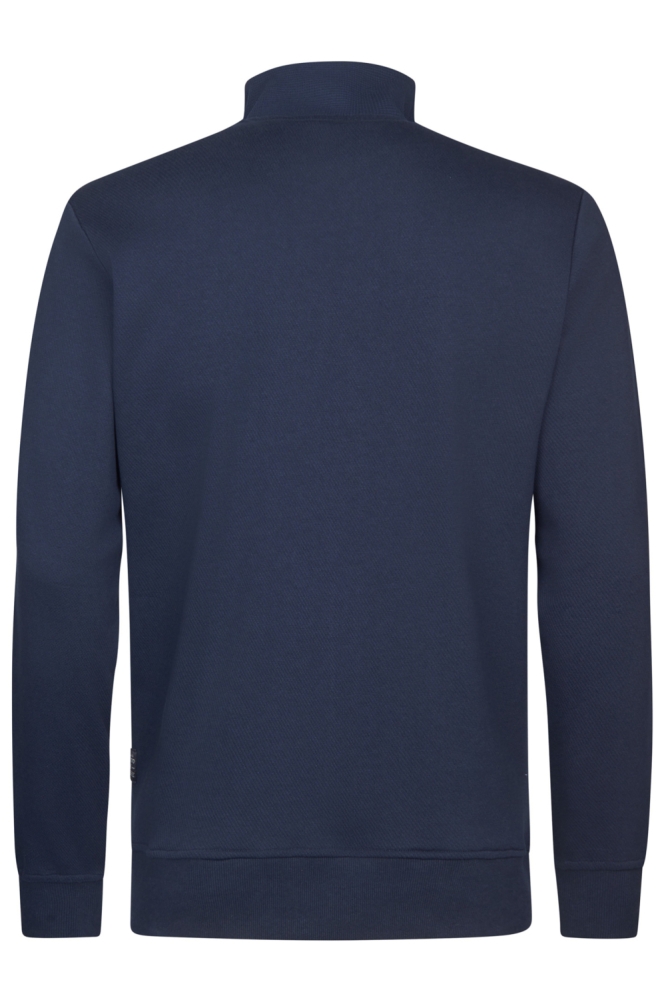 Petrol Industries blauwe heren vest | Achteraanzicht