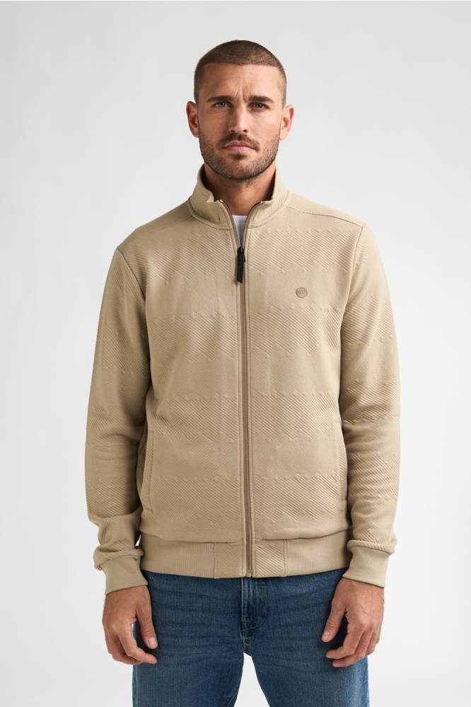 Petrol Industries beige heren vest | Model vooraanzicht