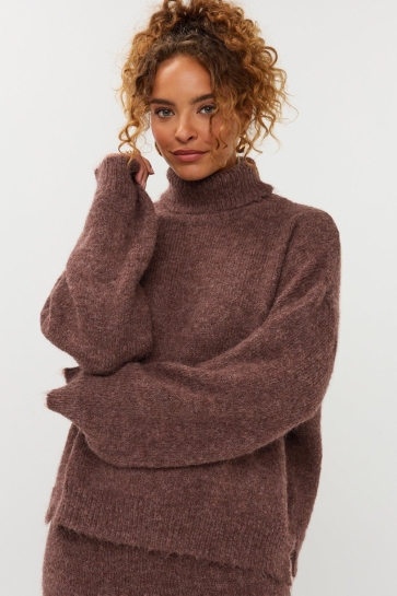 Ydence KNITTED SWEATER DELIA CW2510 MOCHA
