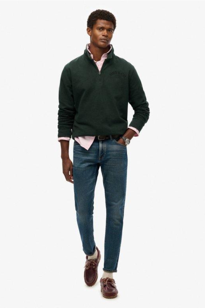 Superdry groene heren sweater | Model