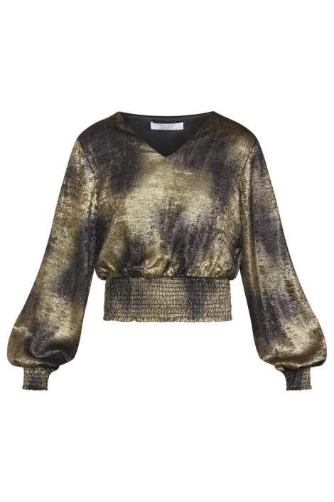 SisterS point gouden dames blouse | Vooraanzicht