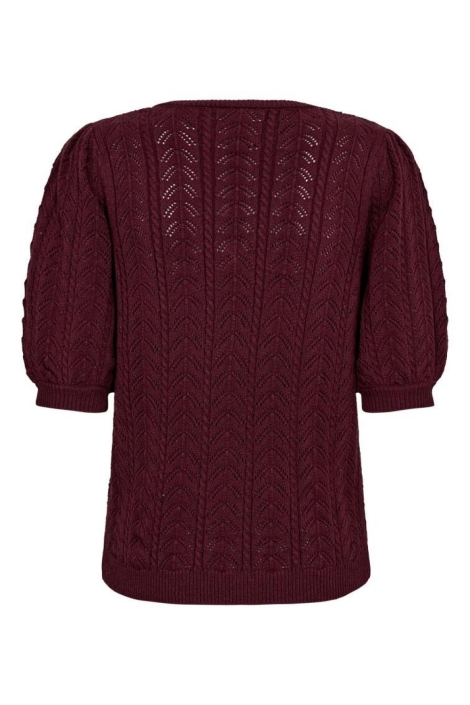 Freequent bordeaux dames trui | Achteraanzicht