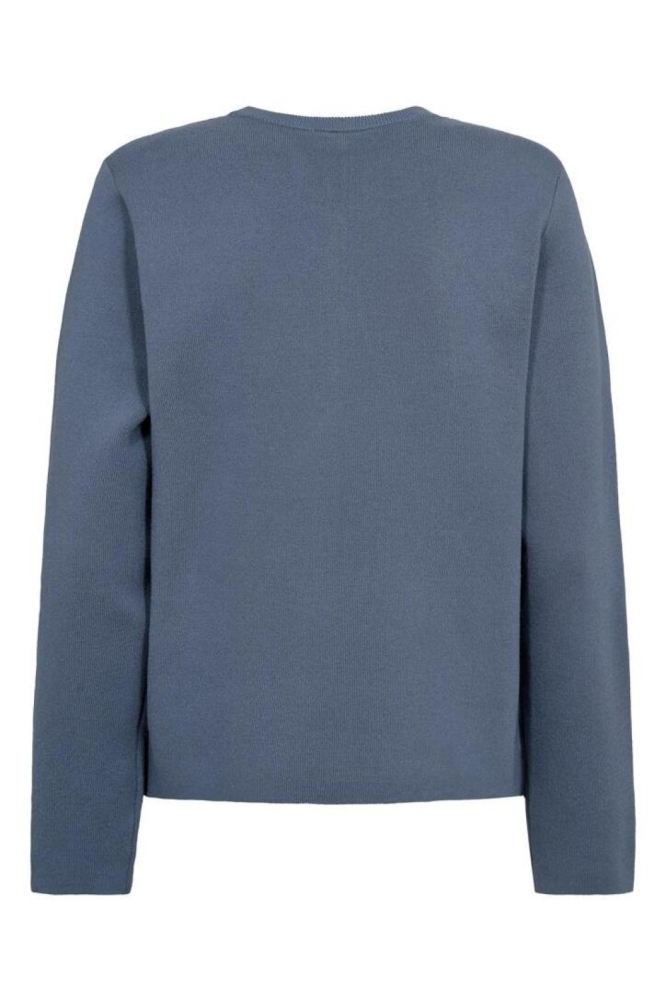 Freequent blauwe dames trui | Achteraanzicht