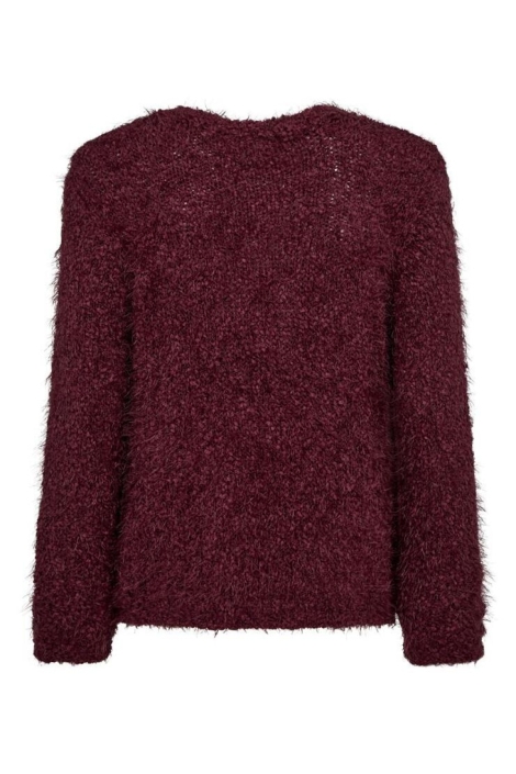 Freequent bordeaux dames trui | Achteraanzicht