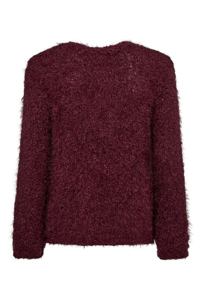 Freequent bordeaux dames trui | Achteraanzicht