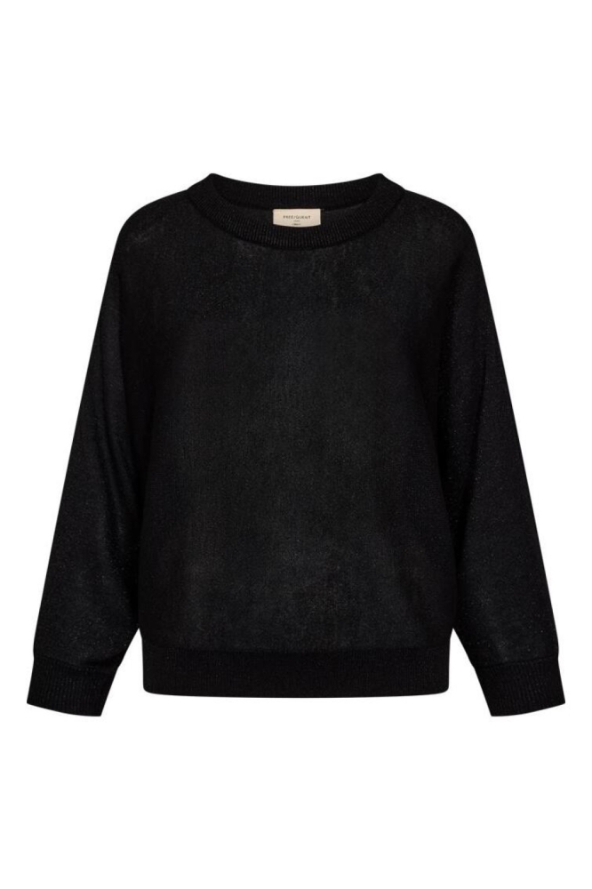 Freequent zwarte dames trui | Vooraanzicht