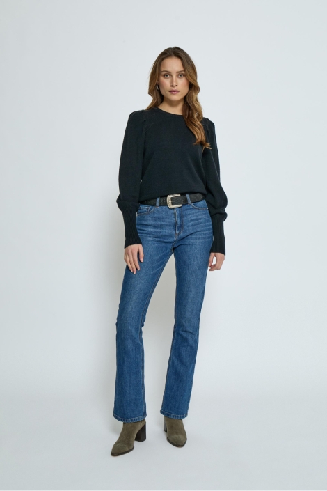 Peppercorn zwarte dames trui | Model