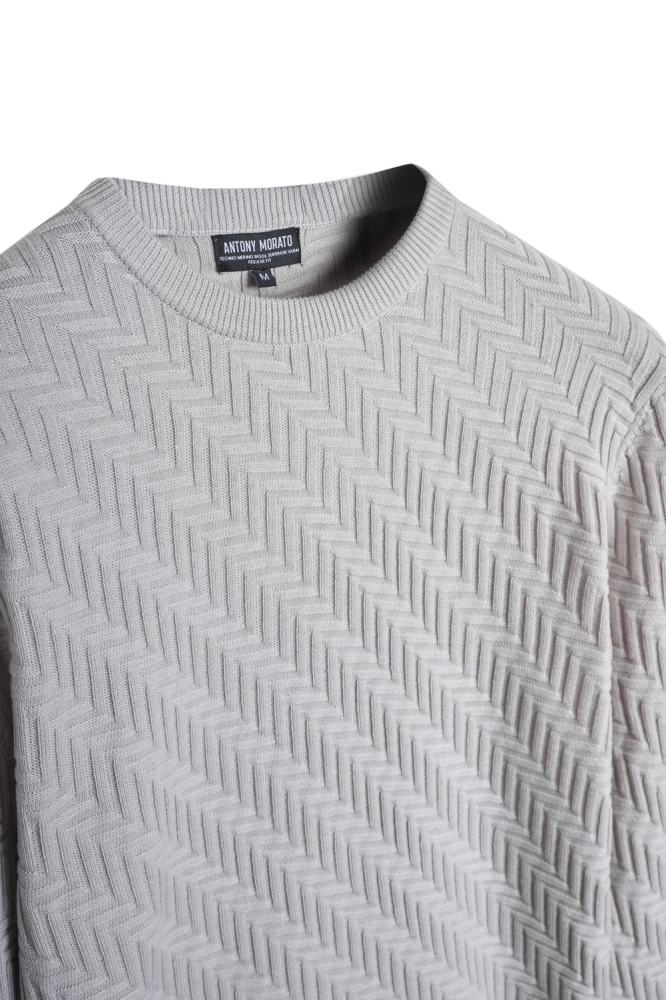 Antony Morato grijze heren trui | Kleurstaal