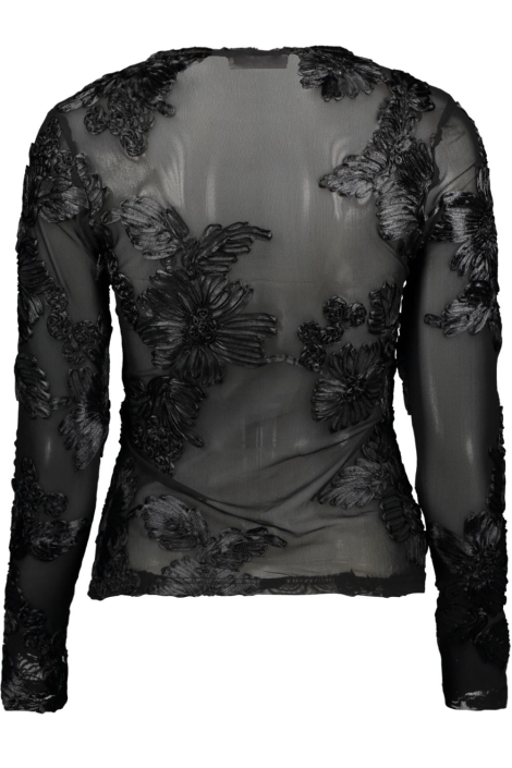 SisterS point zwarte dames t-shirt | Achteraanzicht