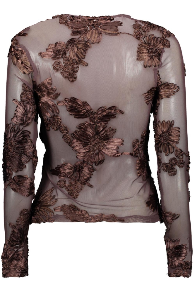 SisterS point bruine dames t-shirt | Achteraanzicht