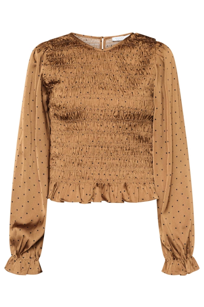 SisterS point cognac dames t-shirt | Vooraanzicht