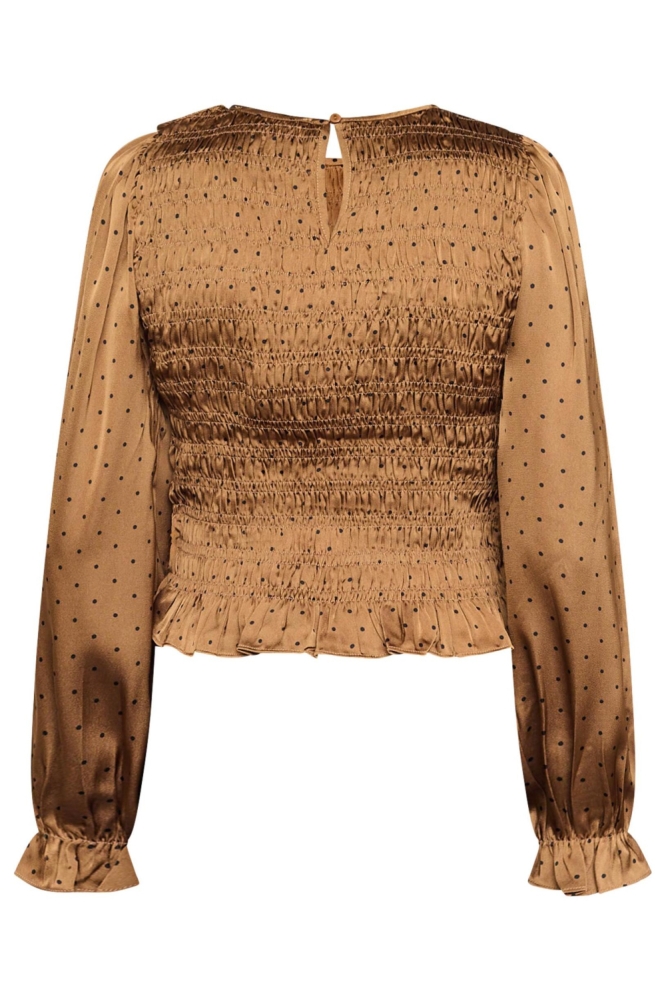 SisterS point cognac dames t-shirt | Achteraanzicht