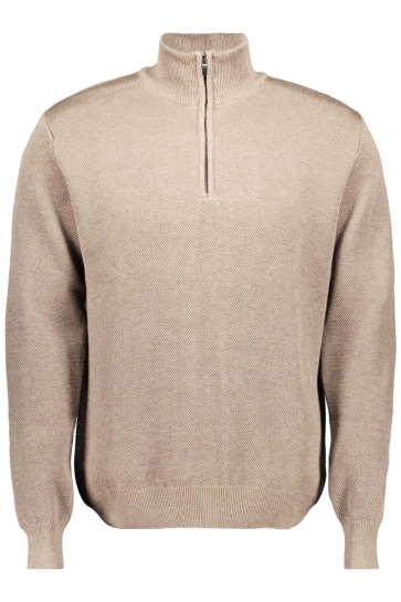 Ballin Trui HALF ZIP KNIT 5201 OFF WHITE