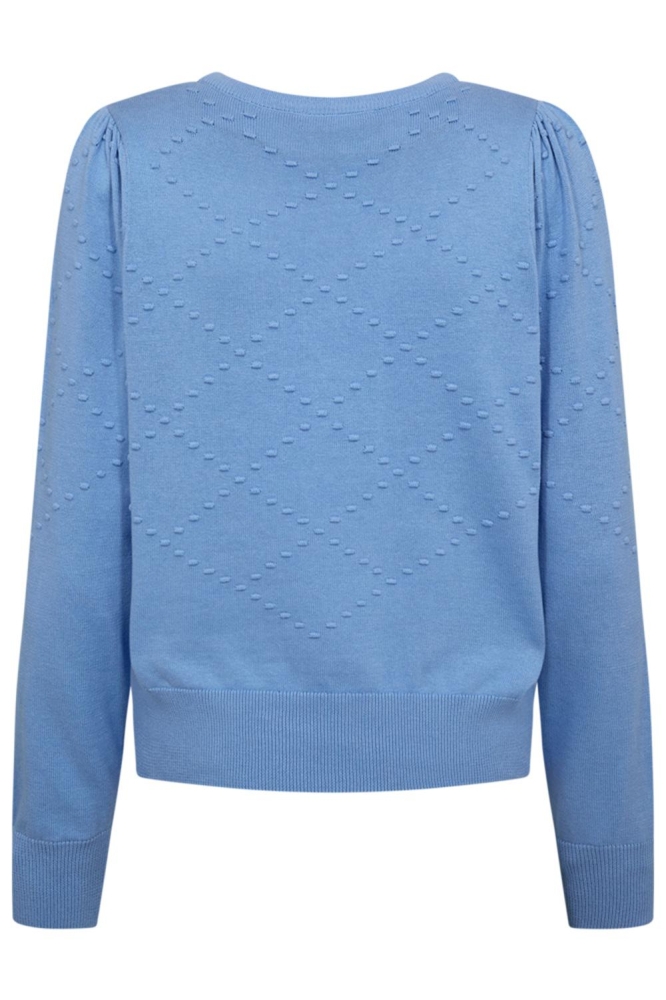 Freequent blauwe dames trui | Achteraanzicht