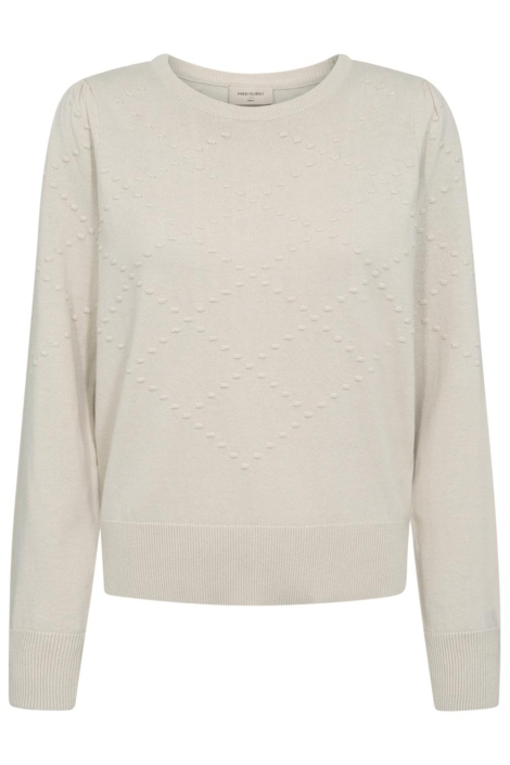 Freequent beige dames trui | Vooraanzicht