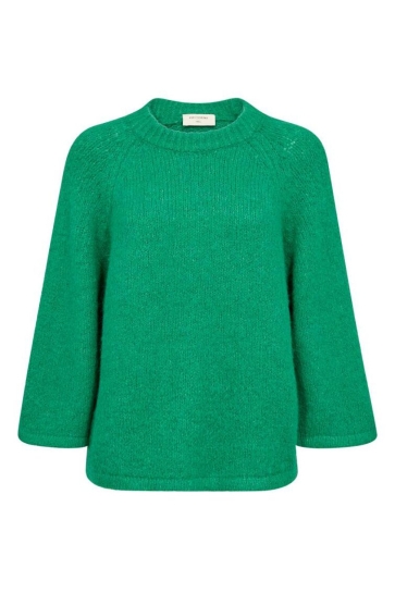 Freequent Trui FQGRSLULU PULLOVER 205507 BRIGHT GREEN MELANGE