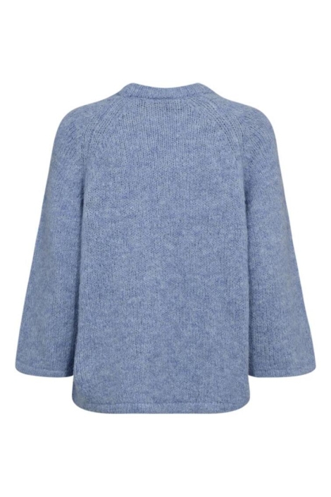 Freequent blauwe dames trui | Achteraanzicht