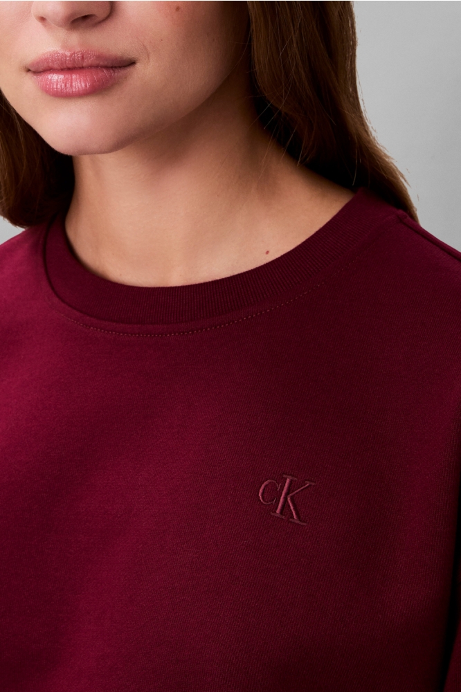 Calvin Klein paarse dames sweater | Close up