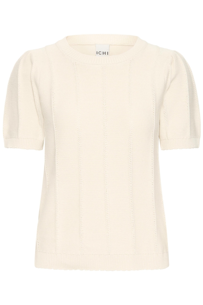 Ichi beige dames trui | Vooraanzicht