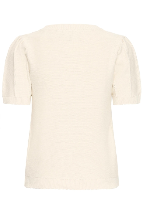 Ichi beige dames trui | Achteraanzicht